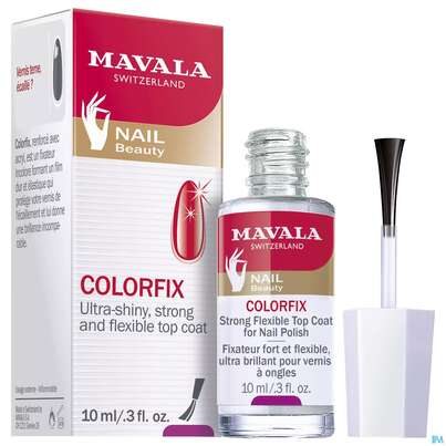 Sie sehen eine Packung Mavala Colorfix-ueberlack 10ml, Produktbild: 02 Mavala Colorfix-ueberlack 10ml, A-Nr.: 2976679 - 02
