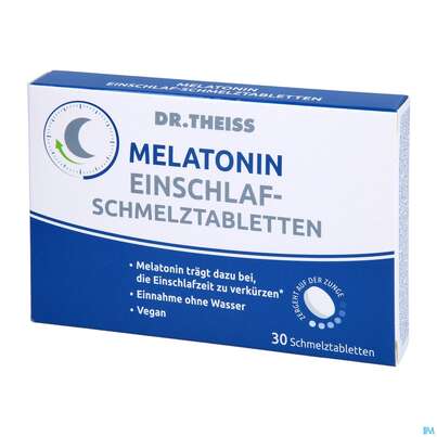 Melatonin Einschlaf-schmelztabl Dr.theiss 1pk, A-Nr.: 5451173 - 02