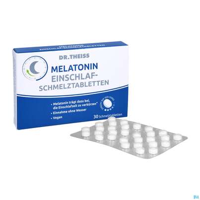 Melatonin Einschlaf-schmelztabl Dr.theiss 1pk, A-Nr.: 5451173 - 05