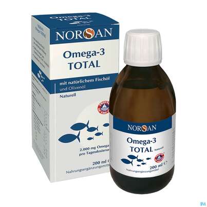 Omega -3 Norsan Oel/total/naturell O.geschm.,hochd. 200ml, A-Nr.: 4524941 - 01