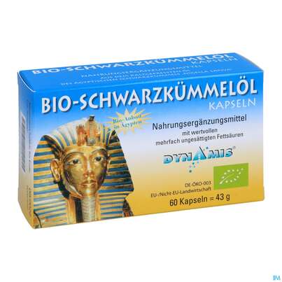 Schwarzkuemmeloel Kapseln 500mg Aegypt Bio +e 60st, A-Nr.: 1784423 - 03