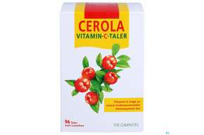 Sie sehen eine Packung Vitamin C Cerola Taler Nr 1160 96st, Produktbild: 01 Vitamin C Cerola Taler Nr 1160 96st, A-Nr.: 2525847 - 01