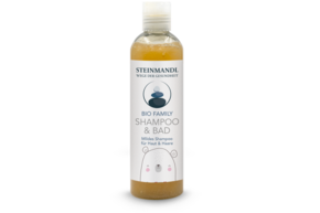 Sie sehen eine Packung STEINMANDL MUKI SHAMPOO UND BAD, Produktbild: 01 STEINMANDL MUKI SHAMPOO UND BAD, A-Nr.: 5975309 - 01
