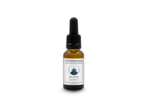 Sie sehen eine Packung STEINMANDL MUKI ZAHNÖL 20ML, Produktbild: 01 STEINMANDL MUKI ZAHNÖL 20ML, A-Nr.: 5975367 - 01