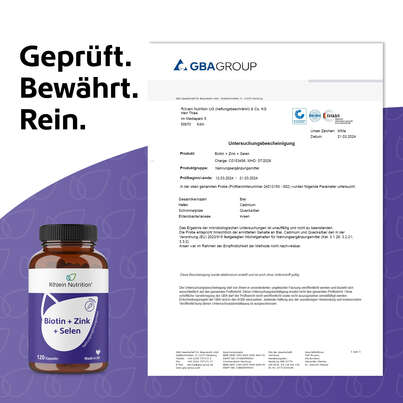 R(h)ein Nutrition Biotin+Zink+Selen für Haut, Haare &amp; Nägel Kapseln hochdosiert, A-Nr.: 5987146 - 07