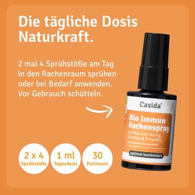 Sie sehen eine Packung Bio Immun Rachenspray mit Manuka Honig, Zistrose & Propolis, Produktbild: 04 Bio Immun Rachenspray mit Manuka Honig, Zistrose & Propolis, A-Nr.: 5957671 - 04