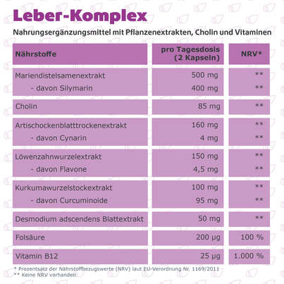 R(h)ein Nutrition Leber-Komplex Mariendistel + Artischocke Kapseln hochdosiert, A-Nr.: 5987181 - 09