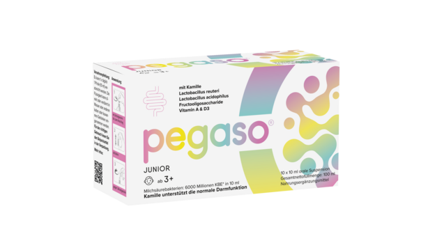 Sie sehen eine Packung pegaso® Junior Trinkfläschchen, Produktbild: 01 pegaso® Junior Trinkfläschchen, A-Nr.: 5921489 - 01