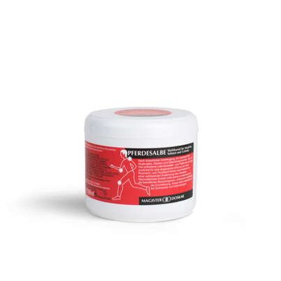 Sie sehen eine Packung Magister Doskar Pferdesalbe 500 ml, Produktbild: 01 Magister Doskar Pferdesalbe 500 ml, A-Nr.: 3158233 - 01