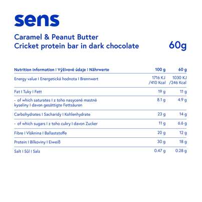 SENS Proteinriegel in dunkler Schokolade - Karamell &amp; Erdnussbutter, A-Nr.: 5948583 - 02
