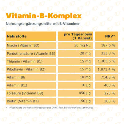 Sie sehen eine Packung R(h)ein Nutrition Vitamin-B-Komplex Kapseln hochdosiert, Produktbild: 08 R(h)ein Nutrition Vitamin-B-Komplex Kapseln hochdosiert, A-Nr.: 5987235 - 08