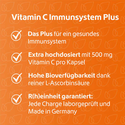 R(h)ein Nutrition Vitamin C 500 mg Immunsystem Plus Kapseln, A-Nr.: 5987264 - 03
