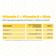 Sie sehen eine Packung R(h)ein Nutrition Vitamin C + D3 + Zink Immunsystem Ultra Kapseln, Produktbild: 08 R(h)ein Nutrition Vitamin C + D3 + Zink Immunsystem Ultra Kapseln, A-Nr.: 5987270 - 08