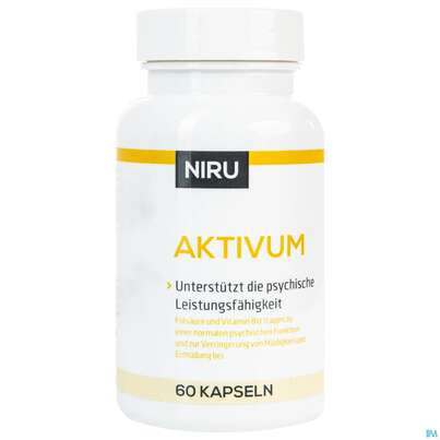 Sie sehen eine Packung Aktivum Kapseln Niru 60st, Produktbild: 02 Aktivum Kapseln Niru 60st, A-Nr.: 5376661 - 02