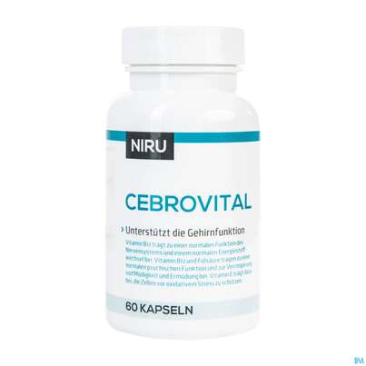 Sie sehen eine Packung Cebrovital Kapseln Niru 60st, Produktbild: 01 Cebrovital Kapseln Niru 60st, A-Nr.: 4372342 - 01