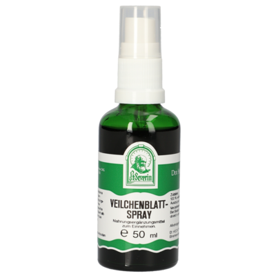 Sie sehen eine Packung VEILCHENBLATT SPRAY 50 ML, Produktbild: 01 VEILCHENBLATT SPRAY 50 ML, A-Nr.: 4485069 - 01