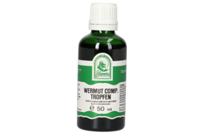 Sie sehen eine Packung WERMUT COMP. TROPFEN 50 ML, Produktbild: 01 WERMUT COMP. TROPFEN 50 ML, A-Nr.: 4800163 - 01