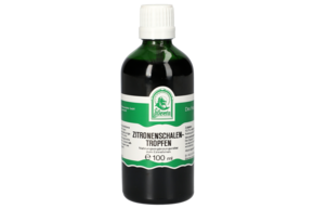 Sie sehen eine Packung ZITRONENSCHALEN TROPFEN 100 ML, Produktbild: 01 ZITRONENSCHALEN TROPFEN 100 ML, A-Nr.: 5453663 - 01