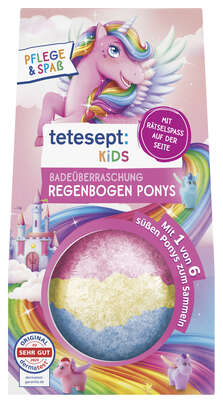 Tetesept Kids Badeüberraschung Regenbogenponys, A-Nr.: 5664928 - 01