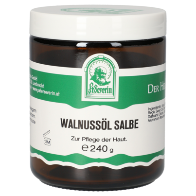 Sie sehen eine Packung WALNUSSOEL SALBE 240 G, Produktbild: 01 WALNUSSOEL SALBE 240 G, A-Nr.: 5881896 - 01