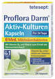 Sie sehen eine Packung tetesept Proflora Darm Milchsäurekulturen 8Mrd Kap 24 St., Produktbild: 01 tetesept Proflora Darm Milchsäurekulturen 8Mrd Kap 24 St., A-Nr.: 5849496 - 01