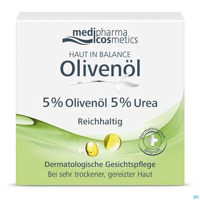 Sie sehen eine Packung Oliven Oel Dr.theiss Haut In Balance Gesichtspflege 5% 50ml, Produktbild: 02 Oliven Oel Dr.theiss Haut In Balance Gesichtspflege 5% 50ml, A-Nr.: 3282708 - 02
