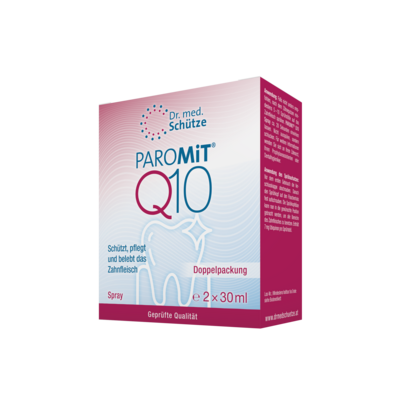 Sie sehen eine Packung ParoMit® Q10 Dental-Spray, Produktbild: 01 ParoMit® Q10 Dental-Spray, A-Nr.: 5806156 - 01
