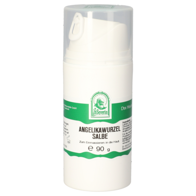 Sie sehen eine Packung ANGELIKAWURZEL SALBE 90G, Produktbild: 01 ANGELIKAWURZEL SALBE 90G, A-Nr.: 5607505 - 01