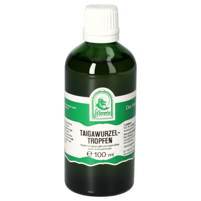 Sie sehen eine Packung TAIGAWURZEL TROPFEN 100 ML, Produktbild: 01 TAIGAWURZEL TROPFEN 100 ML, A-Nr.: 4312067 - 01
