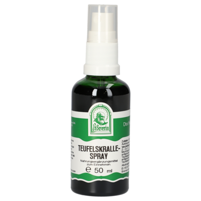 Sie sehen eine Packung TEUFELSKRALLE SPRAY 50 ML, Produktbild: 01 TEUFELSKRALLE SPRAY 50 ML, A-Nr.: 4485023 - 01