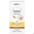 Sie sehen eine Packung Sonnenprodukte Hyaluron Sonnenpflege Gesicht Anti-pigment Anti-age F50+ 50ml, Produktbild: 02 Sonnenprodukte Hyaluron Sonnenpflege Gesicht Anti-pigment Anti-age F50+ 50ml, A-Nr.: 5074842 - 02