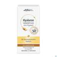 Sie sehen eine Packung Sonnenprodukte Hyaluron Sonnenpflege Gesicht Anti-pigment Anti-age F50+ 50ml, Produktbild: 03 Sonnenprodukte Hyaluron Sonnenpflege Gesicht Anti-pigment Anti-age F50+ 50ml, A-Nr.: 5074842 - 03