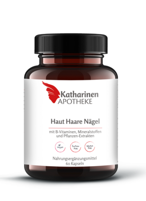 Sie sehen eine Packung Haut-Haare-Nägel 60 Kapseln, Produktbild: 01 Haut-Haare-Nägel 60 Kapseln, A-Nr.: 8026298 - 01