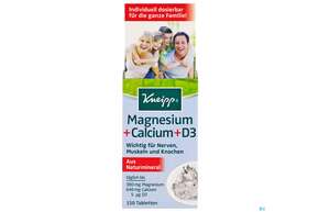 Magnesium +calcium Tabl Kneipp 150st, A-Nr.: 2280038 - 01