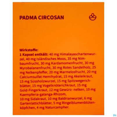 Sie sehen eine Packung Padma Circosan Kapseln 200st, Produktbild: 05 Padma Circosan Kapseln 200st, A-Nr.: 3780889 - 05