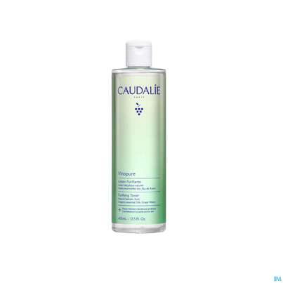 Sie sehen eine Packung Caudalie Vinopure Purifying Lotion 400ml, Produktbild: 01 Caudalie Vinopure Purifying Lotion 400ml, A-Nr.: 5470673 - 01