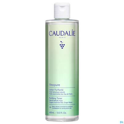 Sie sehen eine Packung Caudalie Vinopure Purifying Lotion 400ml, Produktbild: 02 Caudalie Vinopure Purifying Lotion 400ml, A-Nr.: 5470673 - 02