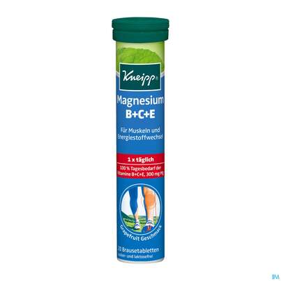 Magnesium +vit.b+c+e Brausetabl Kneipp 20st, A-Nr.: 3114945 - 02