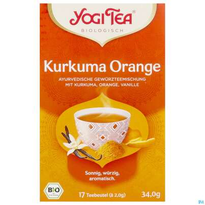 Yogi Tea Bio Kurkuma Orange 17st, A-Nr.: 5750102 - 01