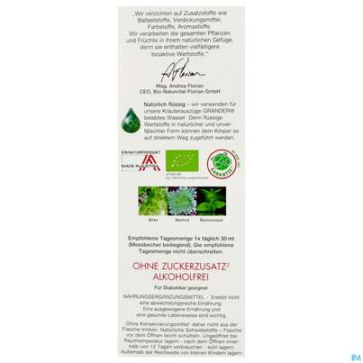 Birken Brennessel Elixier Kraeuterfit Alkoholfrei Bio Kraeuter Fruechte 330ml, A-Nr.: 3961728 - 06