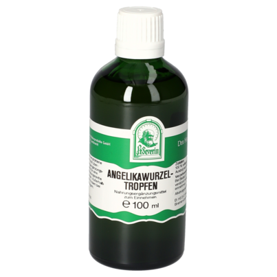 Sie sehen eine Packung ANGELIKAWURZEL TROPFEN 100ML, Produktbild: 01 ANGELIKAWURZEL TROPFEN 100ML, A-Nr.: 4377173 - 01
