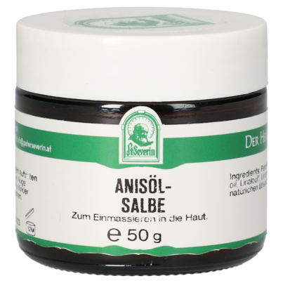 Sie sehen eine Packung ANISOEL SALBE 50G, Produktbild: 01 ANISOEL SALBE 50G, A-Nr.: 5061928 - 01