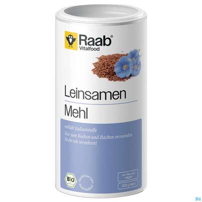 Sie sehen eine Packung Raab Bio Leinsamen Mehl 200g, Produktbild: 02 Raab Bio Leinsamen Mehl 200g, A-Nr.: 4366063 - 02