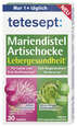 Sie sehen eine Packung tetesept Mariendistel Artischocke 30 St, Produktbild: 01 tetesept Mariendistel Artischocke 30 St, A-Nr.: 6009686 - 01