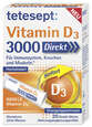 Sie sehen eine Packung TETESEPT Vitamin D3 3000 Direct Stick 20 St., Produktbild: 01 TETESEPT Vitamin D3 3000 Direct Stick 20 St., A-Nr.: 6007115 - 01