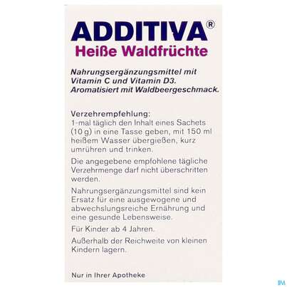 Additiva Pulver Heisse Waldfruechte Kinder 10014 10st, A-Nr.: 5810152 - 09