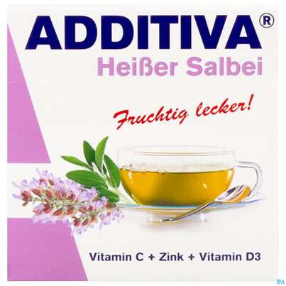 Sie sehen eine Packung Additiva Pulver Heisser Salbei 10012 10st, Produktbild: 02 Additiva Pulver Heisser Salbei 10012 10st, A-Nr.: 5810117 - 02