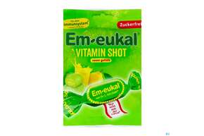 Em-eukal Bonbons Zuckerfrei Vitamin Shot Sauer 75g, A-Nr.: 5899525 - 01
