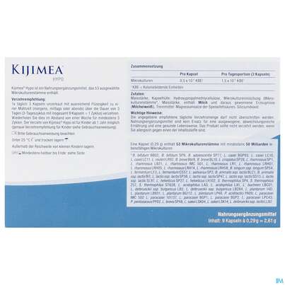 Sie sehen eine Packung Kijimea Kapseln Hypo 27st, Produktbild: 03 Kijimea Kapseln Hypo 27st, A-Nr.: 5916040 - 03