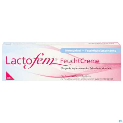 Sie sehen eine Packung Lactofem Feuchte Creme 25g, Produktbild: 01 Lactofem Feuchte Creme 25g, A-Nr.: 5923519 - 01